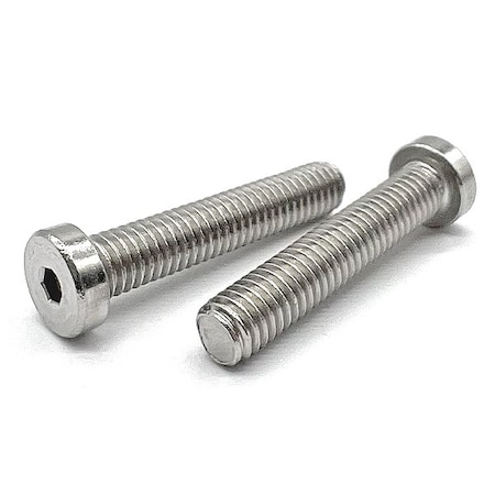 Boltsandnuts.Com #10-24 Socket Head Cap Screw, Low Profile, Plain 18-8 Stainless Steel, 1 in Length, 50 PK 10C100LSHCSSS-50